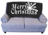 Pure Country Weavers It's A Wonderful Life Blanket Black - Gift Christmas Tapestry Throw for Back of Couch or Sofa - Woven from Cotton - Made in The USA (61x36)