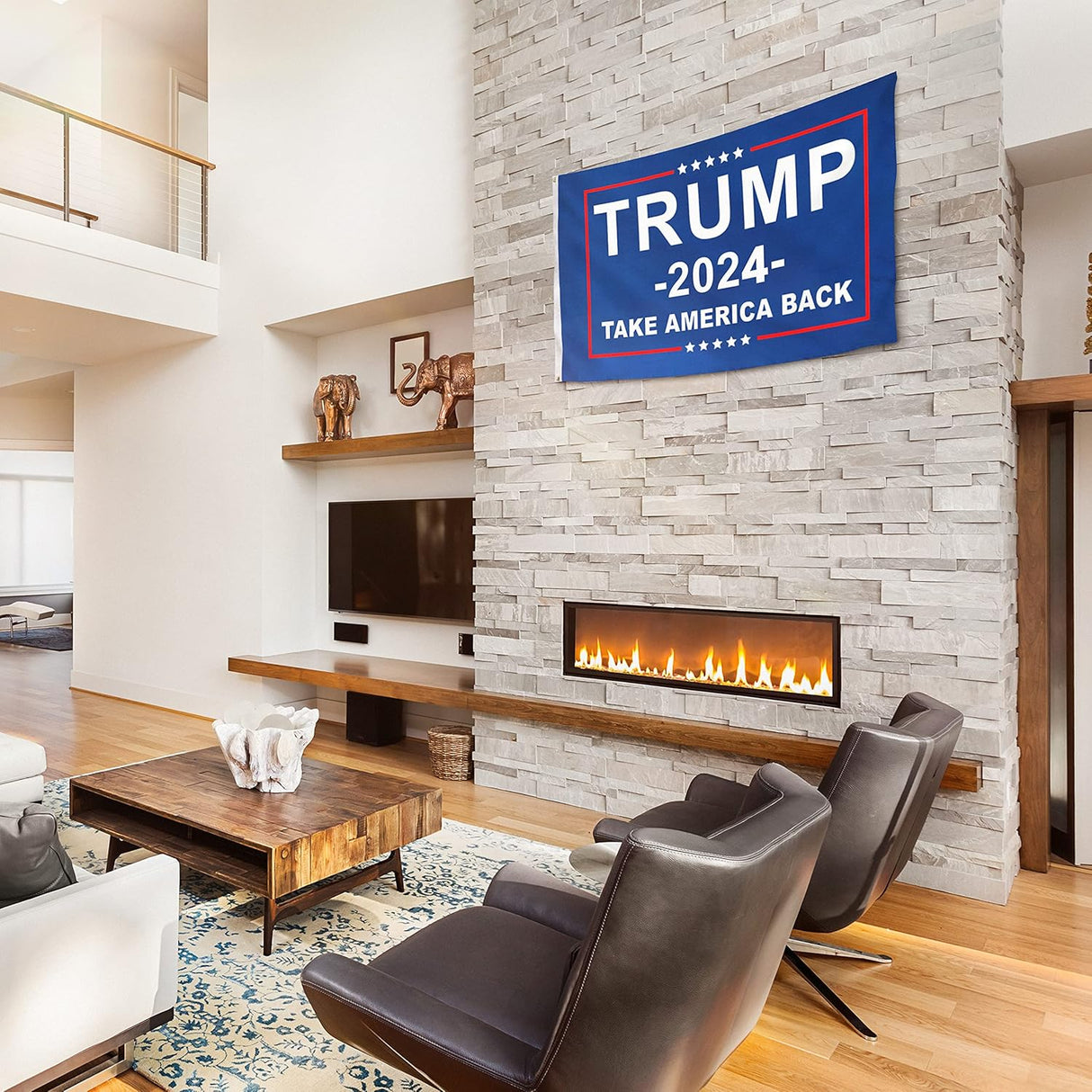 Donald Trump Flags 3x5 Outdoor Indoor, Made in USA Trump 2024 Flag With 2 Brass Grommets, Large Heavy Duty American President Republican Banner, Cool MAGA Flag for Boat, Room, Car, Garden, Wall, Truck