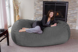 Chill Sack Memory Foam Bean Bag Lounger, 7.5-Feet, Red Furry