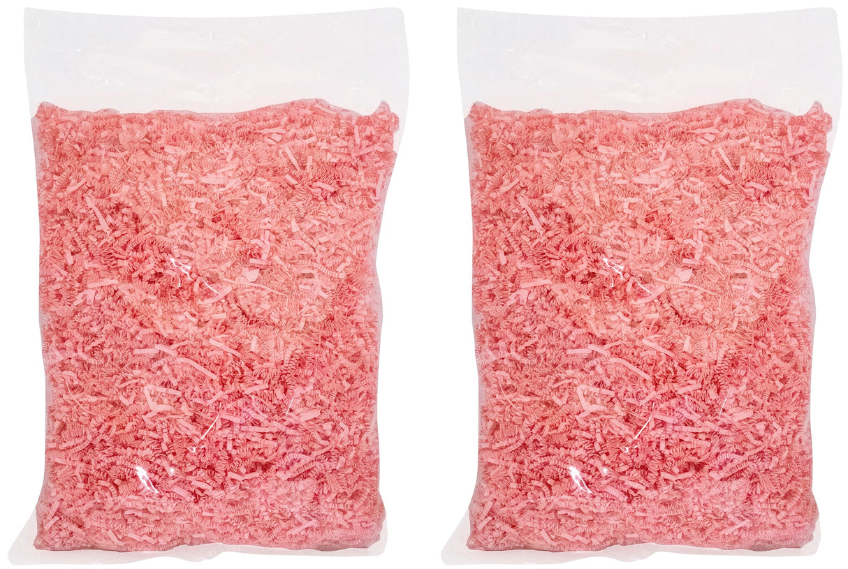 Stephanie Imports Made In USA 3-Ply Crinkle Cut Shredded Paper 2 lbs (Red & Green Christmas Mix)