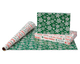 American Greetings 120 sq. ft. Vintage Christmas Wrapping Paper Bundle, Gingerbread, Ornaments, Peppermints (3 Extra Wide Rolls 40 in. x 12 ft.)