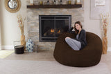 Chill Sack Bean Bag Chair: Giant 5' Memory Foam Furniture Bean Bag - Big Sofa with Soft Micro Fiber Cover - Black