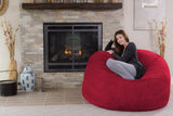 Chill Sack Bean Bag Chair: Giant 5' Memory Foam Furniture Bean Bag - Big Sofa with Soft Micro Fiber Cover - Black
