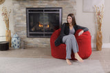 Chill Sack Bean Bag Chair: Giant 4' Memory Foam Furniture Bean Bag - Big Sofa with Soft Micro Fiber Cover - Black
