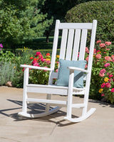 POLYWOOD® Vineyard Porch Rocking Chair (Black)