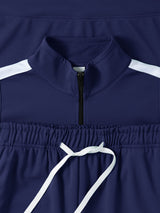 Hat and Beyond Mens Premium USA Made Striped Track Suit Athletic Casual Running Workout Sweat Suit Combo Track Jacket & Pant
