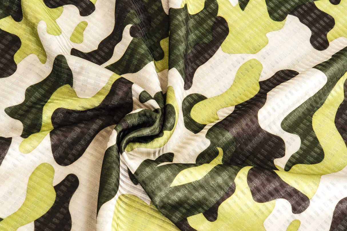 Akwa Men's Made in USA Camouflage Camo Polo Shirt with Moisture Wicking Polyester