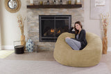 Chill Sack Bean Bag Chair: Giant 5' Memory Foam Furniture Bean Bag - Big Sofa with Soft Micro Fiber Cover - Black