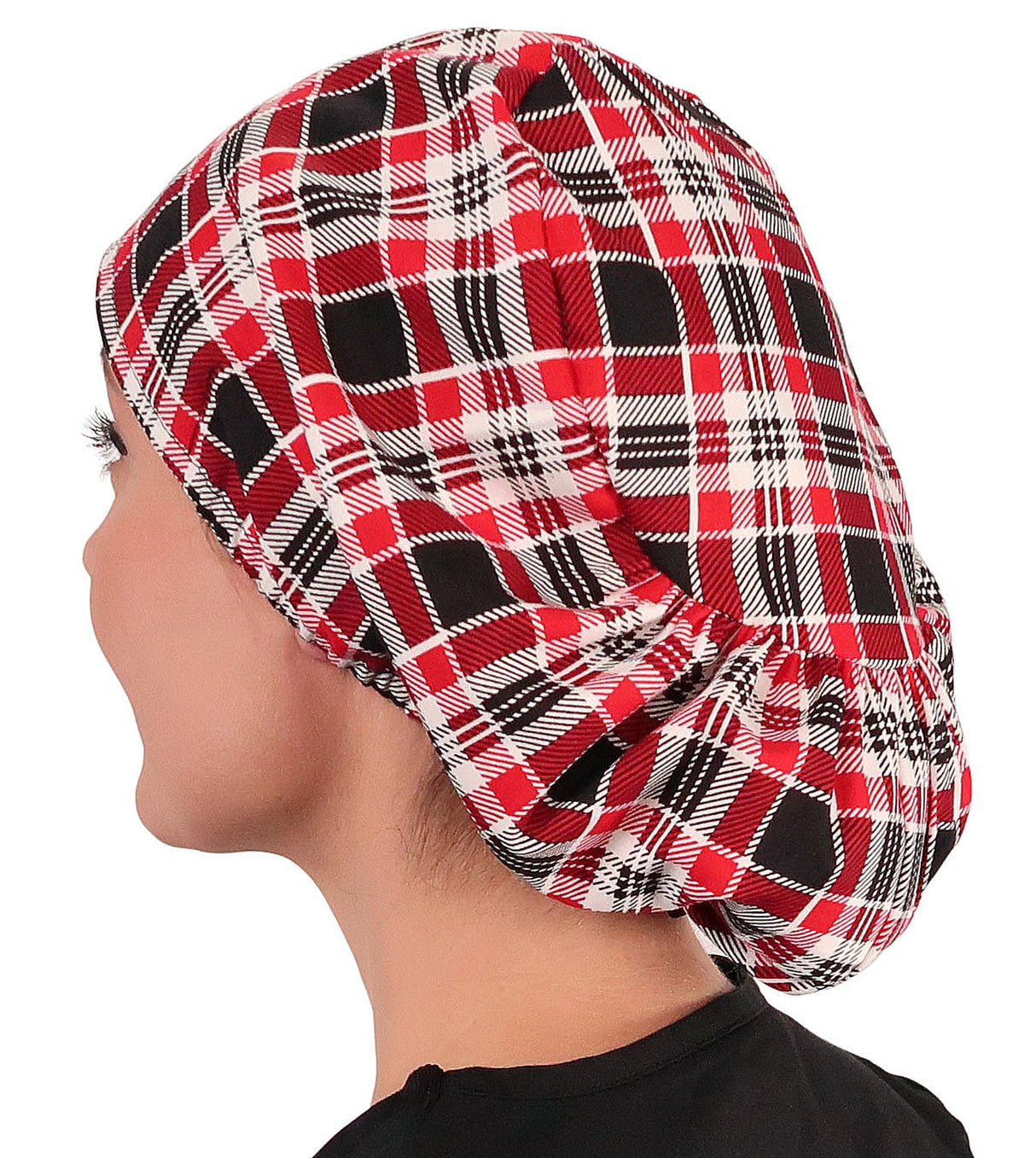 Sparkling EARTH Riley Medical Scrub Caps with Flat Front and Roomy Back - Adjustable Cord Lock Closure - Made in The USA!