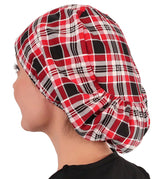 Sparkling EARTH Riley Medical Scrub Caps with Flat Front and Roomy Back - Adjustable Cord Lock Closure - Made in The USA!