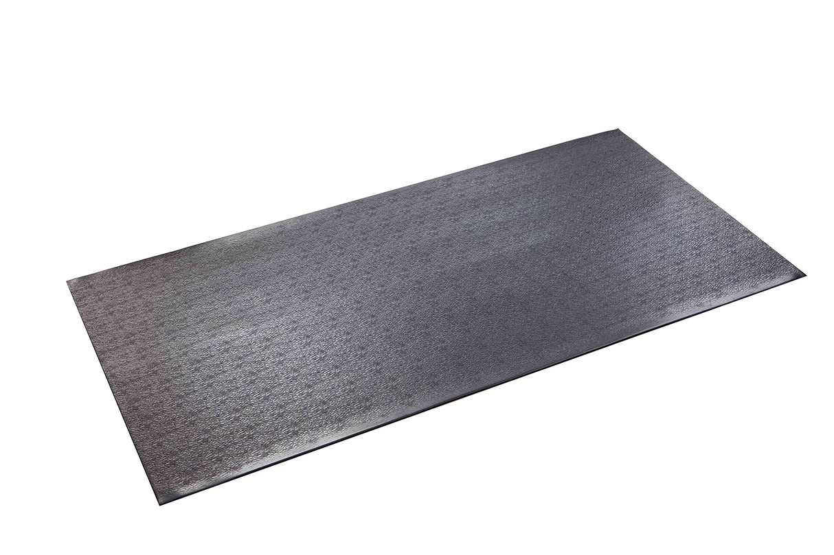 SuperMats High Density Commercial Grade Solid Equipment Mat 40GS Made in U.S.A. for Cardio Equipment Recumbent Bikes and General Floor Mat Needs (60 in x 30 in x 0.125 in) , Black