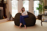 Chill Sack Bean Bag Chair: Giant 6' Memory Foam Furniture Bean Bag - Big Sofa with Soft Micro Fiber Cover, Charcoal