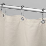 Bean Products Cotton Shower Curtain (White), [70" x 74"] | All Natural Materials| Works with Tub, Bath and Stall Showers