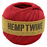 Bean Products Hemp Twine - High Tensile Strength and Durable - Made with 100% Hemp - Perfect for Jewelry, Arts & Crafts, Decoration, Cooking - 0.5MM, 50G/328 Ft. - 8 lb. Test Strength - Natural