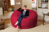 Chill Sack Bean Bag Chair: Giant 6' Memory Foam Furniture Bean Bag - Big Sofa with Soft Micro Fiber Cover, Charcoal