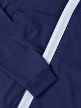 Hat and Beyond Mens Premium USA Made Striped Track Suit Athletic Casual Running Workout Sweat Suit Combo Track Jacket & Pant