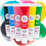 Ann Clark Professional-Grade Gel Food Coloring Made in USA .7 oz, 12 Colors