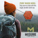 Warm Winter Watch Cap 100% Wool Beanie Made in USA to Military Specifications