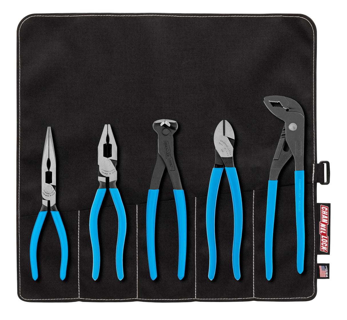 Channellock Tool Roll-5E E Series Set in a Tool Roll, 5-Piece