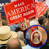 2024 Donald Trump Ornaments - I'll Be Back Wooden Decor - USA Made Christmas Ornament - Patriotic Decorations for American Constitutional Patriots - Wood Gift for Home, Office, Car