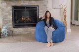Chill Sack Bean Bag Chair: Giant 4' Memory Foam Furniture Bean Bag - Big Sofa with Soft Micro Fiber Cover - Black