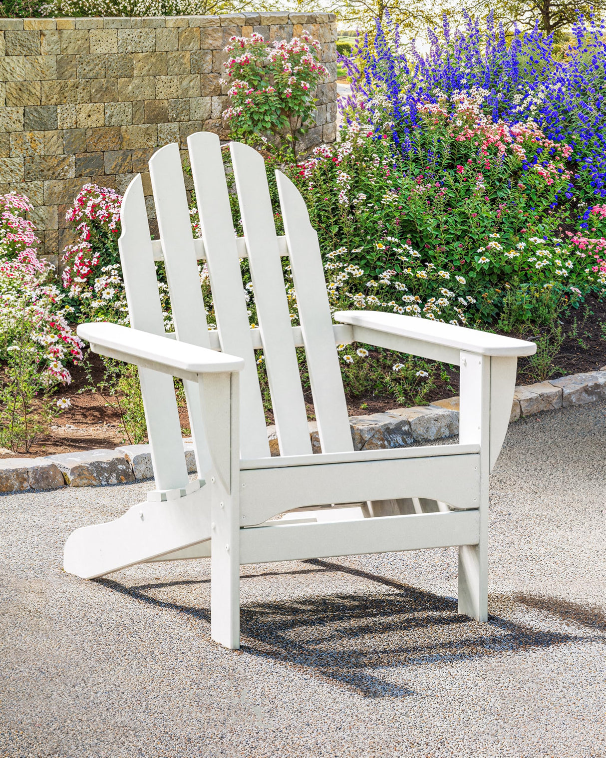 POLYWOOD AD4030PB Classic Outdoor Adirondack Chair, Pacific Blue