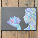 Embrace The Block™ Colorful Woman Yoga Block (Black)