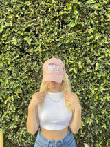 Trump 2024 Hat, Donald Trump 2024 Cap Save America Again MAGA USA Embroidery Pink Hat Made in USA