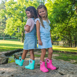 OKABASHI Kid's Kendall Rain Boot | Waterproof Design | Machine Washable | Easy-On Handles | Latex Free | Sustainably Made in the USA