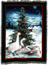 Pure Country Weavers Twelve Days of Christmas Blanket by Lynn Bywaters - Gift Tapestry Throw Woven from Cotton - Made in The USA (72x54)