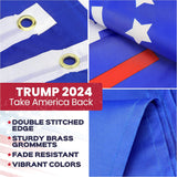 Donald Trump Flags 3x5 Outdoor Indoor, Made in USA Trump 2024 Flag With 2 Brass Grommets, Large Heavy Duty American President Republican Banner, Cool MAGA Flag for Boat, Room, Car, Garden, Wall, Truck