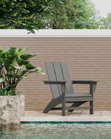 Modern Adirondack Chair (Slate Grey)