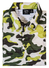 Akwa Men's Made in USA Camouflage Camo Polo Shirt with Moisture Wicking Polyester
